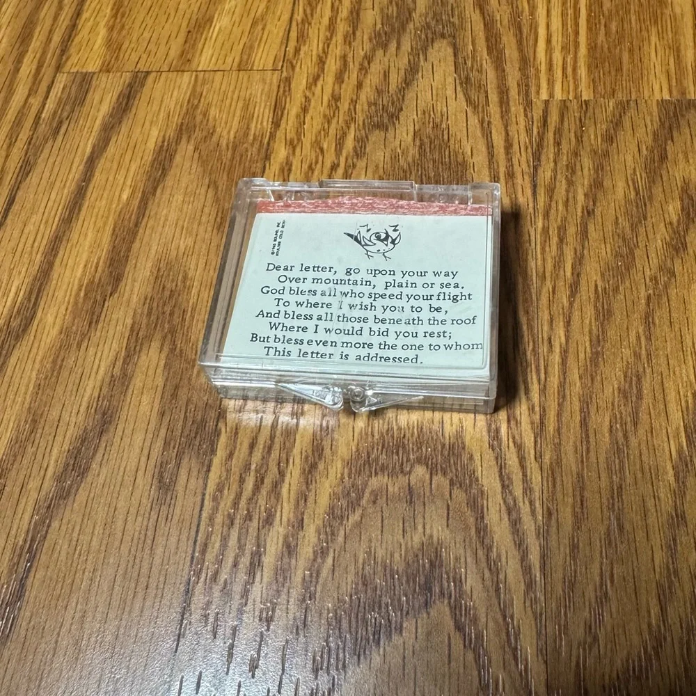 VTG Bolind Inc Boulder CO Dear Letter Mini Notes Original Plastic Case Ephemera